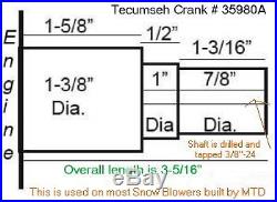 10hp Tecumseh Snow King Engine Stepped MTD Shaft Recoil LH358XA-159493-35980