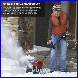 12 in 60V Cordless Electric Snow Shovel with 2.5 Ah Battery and Plus Charger