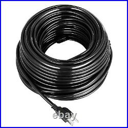 138ft Heat Roof Gutter De-icing Ice Snow Melter Cable Tape Kit with Thermostat