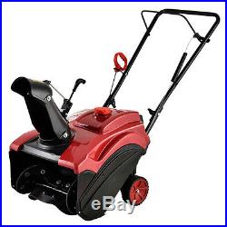 18 inch 87cc Single-Stage Electric Start Gas Snow Blower/Thrower