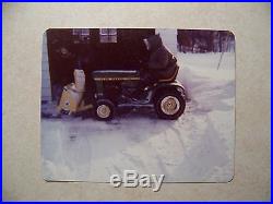 1974 JOHN DEERE 110 Garden Tractor with Snow Blower, Cover, etc. (All WORKING!)