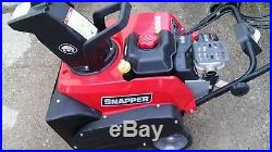 2015 Snapper single stage snow blower (electric start / cold start)