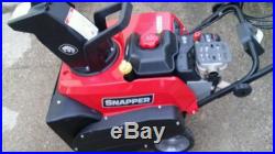 2015 Snapper single stage snow blower (electric start / cold start)