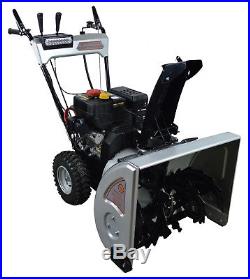 24 Dual Stage Snow Blower, Heated Handles Dirty Hand Tools