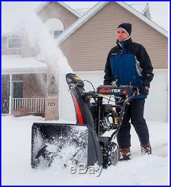 24 In. 2-Stage Electric Start Gas Snow Blower Thrower Snowblower Free Shipping