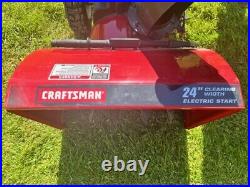 24 craftsman dual stage snow blower 179cc OHV with electric start