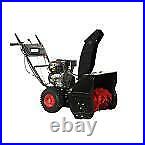 24 in. Two-Stage Gas Snow Blower with Electric Start Removal Cleaning Equipment