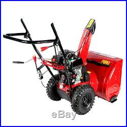 24 inch 196cc Two-Stage Gas Snow Blower Snow Thrower