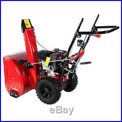 24 inch 196cc Two-Stage Gas Snow Blower Snow Thrower