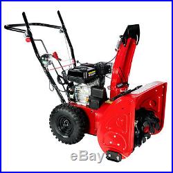 24 inch Snow Blower Thrower Two Stage Electric Start Gas Including the Cover
