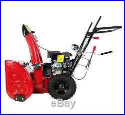24 inch Two-Stage Self-Propelled 5-Speed + 2-Reverse Gas Snow Blower