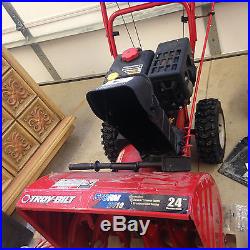 24 troy built snowblower 2 stage electric start! 2410