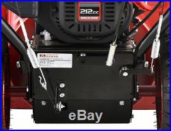 26 inch 212cc Two-Stage Electric & Recoil Start Gas Snow Blower Snow Thrower