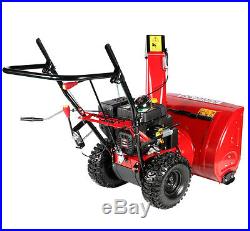 26 inch 212cc Two-Stage Electric Start Gas Snow Blower Snow Thrower