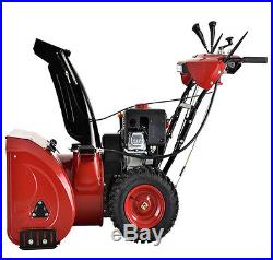 26 inch Snow Blower Snow Thrower Two Stage Electric Start 212cc Gas Snow Engine