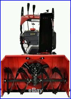 28 Inch 252cc Two Stage Electric Start Gas Snow Blower Thrower W Heated Grips