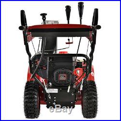 28 inch 252cc Two-Stage E-Start Gas Snow Blower/Thrower with Heated Grips