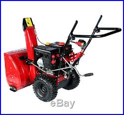 28 inch 265cc Two-Stage Electric Start Gas Snow Blower Snow Thrower