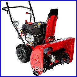 28 inch Snow Blower Thrower Two Stage Electric Start Gas Including the Cover New