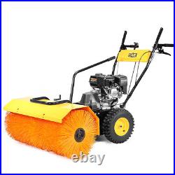 7HP Walk-Behind Power Sweeper 31 Gas-Powered Snow Driveway Walkway Dirt Broom