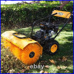 7HP Walk-Behind Power Sweeper 31 Gas-Powered Snow Driveway Walkway Dirt Broom