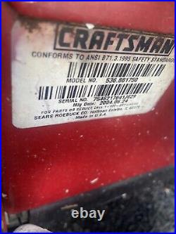 7.5 HP Powerful and Trusty Craftsman Autostart Snowblower REDUCED