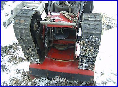 8hp snow blower on tracks. It is a 2 stage blower