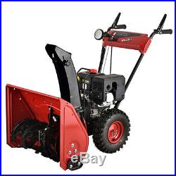 AMICO 24 inch 212cc Two-Stage Electric Start Gas Snow Blower/Thrower