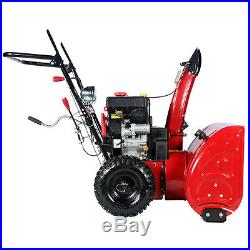 AMICO 28 inch 265cc Two-Stage Electric Start Gas Snow Blower/Thrower
