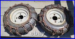 ARIENS ST824 snowblower rim and tire wheel set with tire chains 4.80/4.00-8