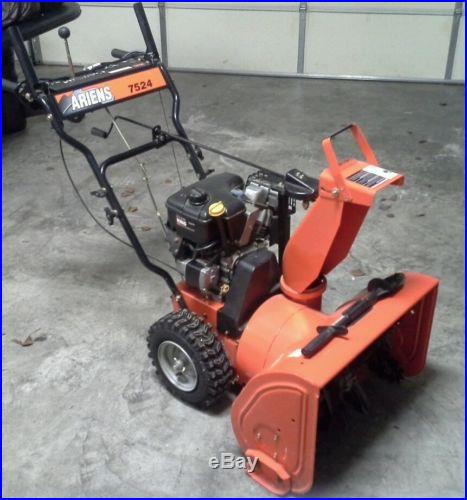 Airens 24 Compact Snow Thrower Model 7524E Less than 10 Hours