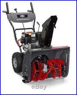 Briggs and Stratton Dual-Stage Snow Thrower with 208cc Engine and Electric Start