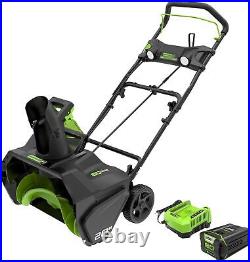 Brushless Cordless Snow Blower, 2.0Ah Battery and Charger Included