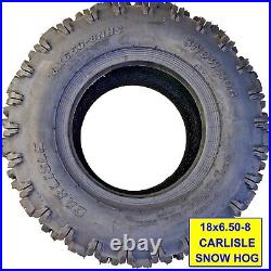 CARLISLE 18x6.50-8 18x650-8 18/650 18/6.50-8 Snow Hog Thrower Blower Tiller TIRE