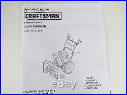 CRAFTSMAN 9.0HP 28 PATH ELECTRIC START TWO STAGE SNOWBLOWER
