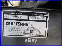 CRAFTSMAN SNOWBLOWER 2 STAGE 8.5HP With ELECTRIC START 26 WIDE