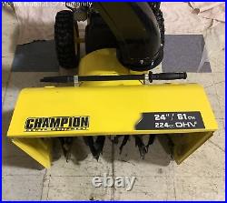 Champion Power Equipment 24 224cc 120V Snow Blower Gently Used