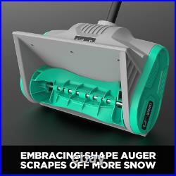 Cordless Snow Shovel, 20V 12-Inch Battery-Powered Snow Shovel with Auxiliary Han