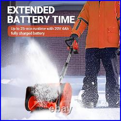 Cordless Snow Shovel, Cordless, Battery, Snow Blower with Adjustable Front Handle