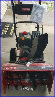 Craftsman 24 electric start snow blower. BRAND NEW NEVER USED