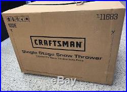 Craftsman Snowblower 21 123cc Single-Stage Gas Snow Removal Shovel Original