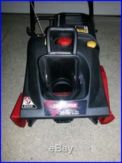 Craftsman single stage snow blower. 179cc with electric start