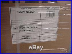 DAYE DYM242CO2EP 24-inch 208cc Electric Start 2-Stage Snow Thrower
