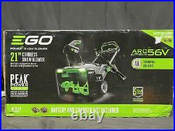 EGO SNT2110 Snow Blower with Steel Auger Battery and Charger Not Included New