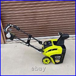 EXCELLENT Ryobi RY40806 40v Cordless Brushless 21 Inch Snow Blower. Tool Only