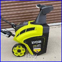 EXCELLENT Ryobi RY40806 40v Cordless Brushless 21 Inch Snow Blower. Tool Only