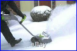 Earthwise 16 in. 40-Volt 4 Ah Battery Cordless Electric Snow Blower Shovel