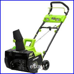 Earthwise 18- Inch Lithium 40 Volt Snow Thrower SN74018 Green SN74018