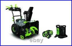 Ego Power+ Snow Blower 24In Self-Propelled 2 Stage With Two 7.5 Ah Batteries