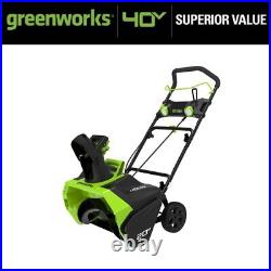 Electric Snow Blower Cordless 40V 20-Inch Cordless 4.0 Ah Battery and Charger